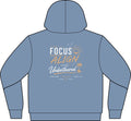 Focus Align Live Unbothered Hoodie — Motivational Palm Tree Graphic Hoodie