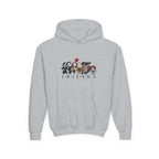 Youth Hooded Sweatshirt - Soft Cotton Polyester Hoodie with Kangaroo Pocket - Just Chilling Inc.