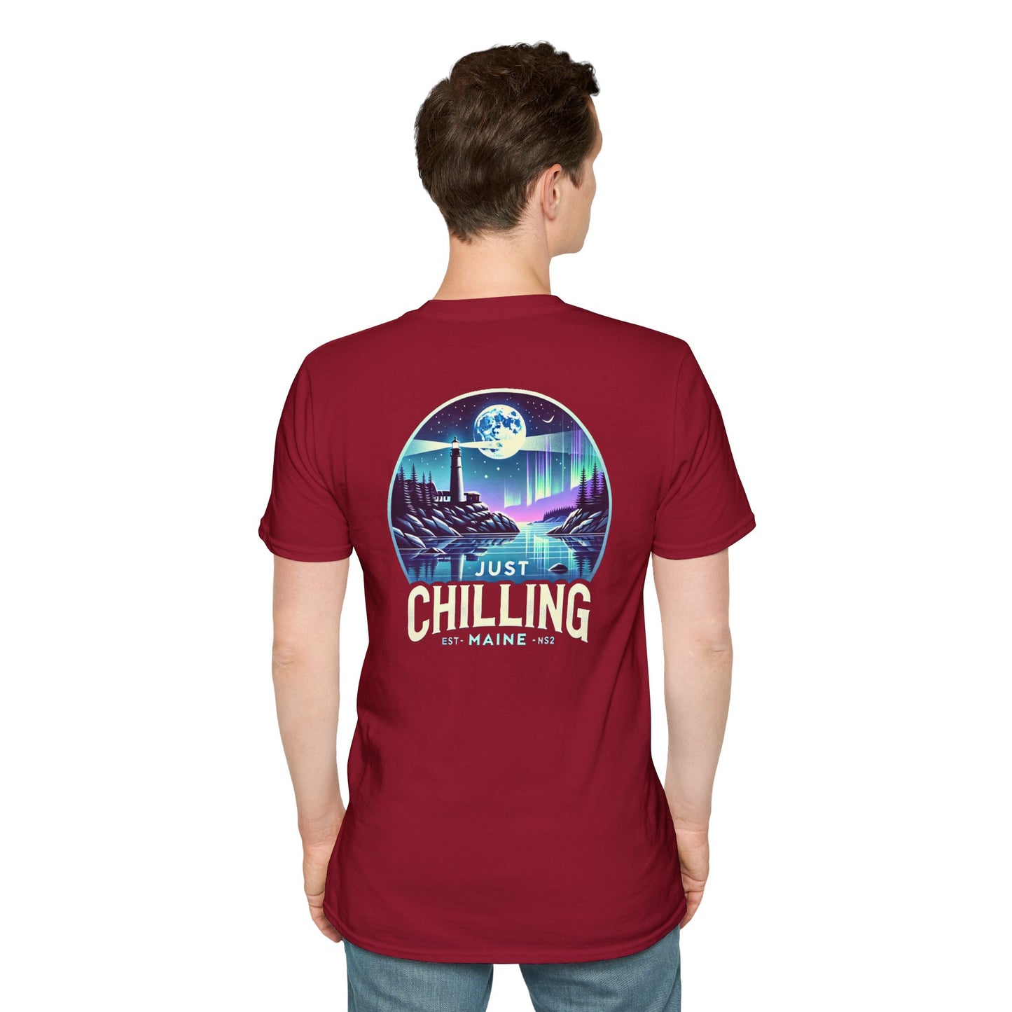 Just Chilling Scenic Tee – Coastal Escape- Maine Edition