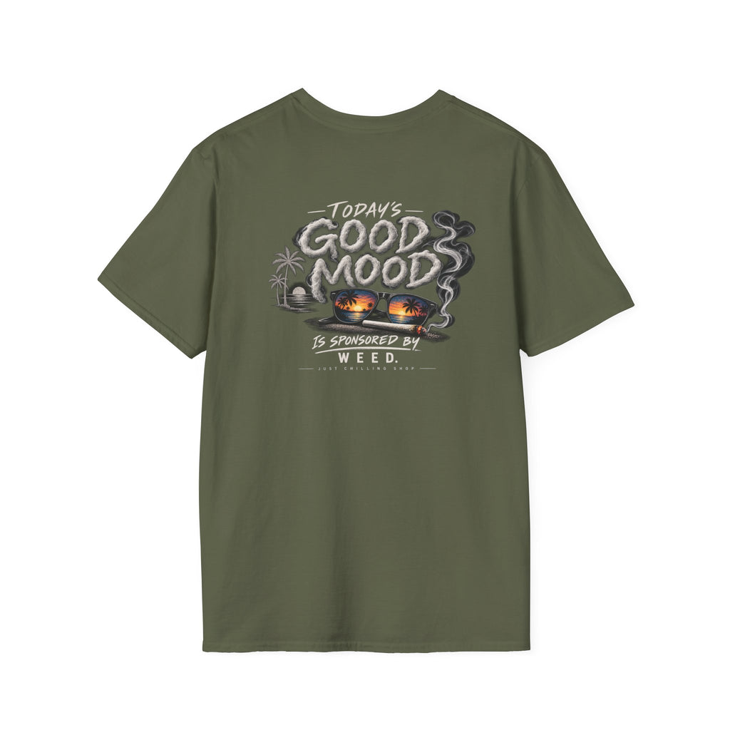 Today's good mood was brought to you by weed-  cannabis All Star Basic tee
