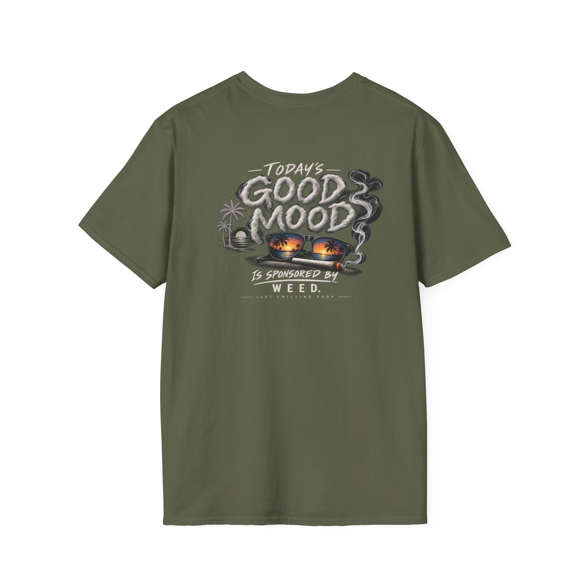 Today's good mood was brought to you by weed-  cannabis All Star Basic tee