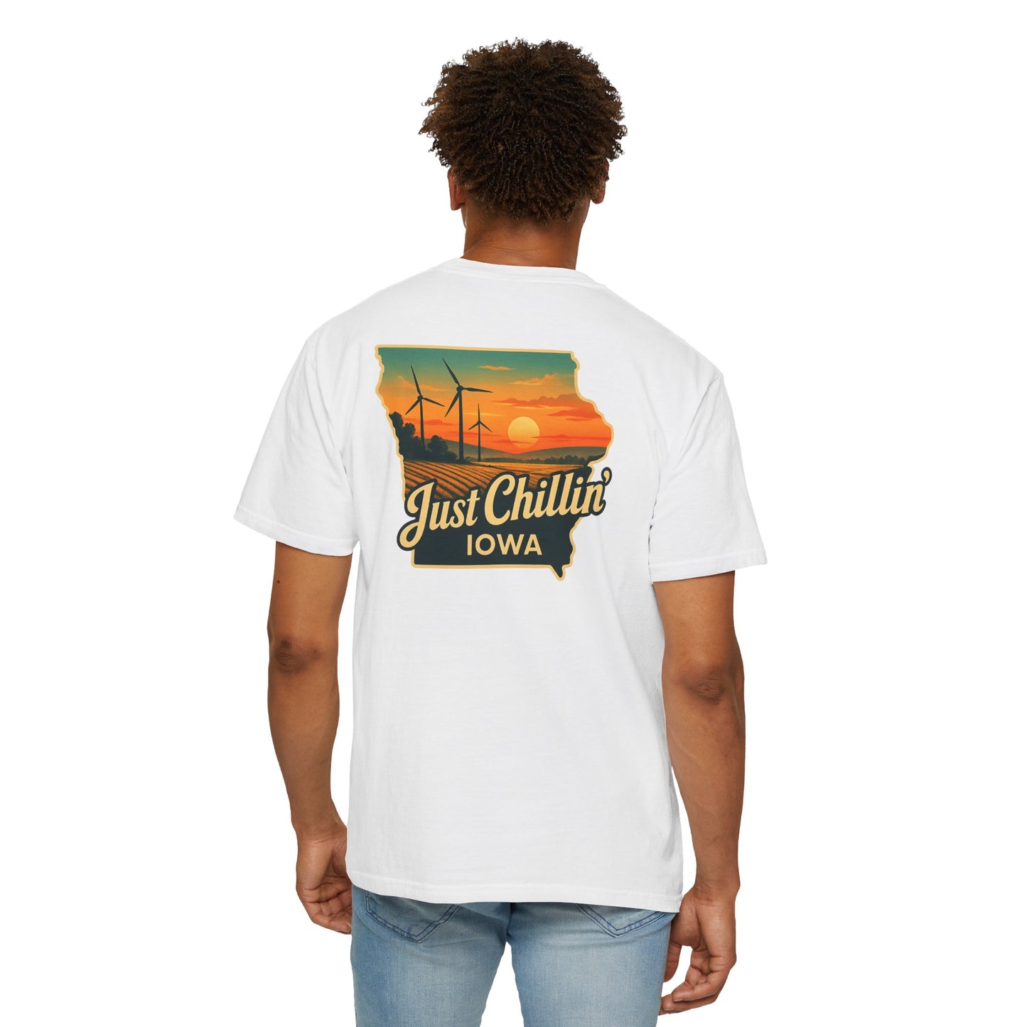 Garment Dyed T-Shirt - Unisex Cotton Tee With Unique Color Texture & Relaxed Fit