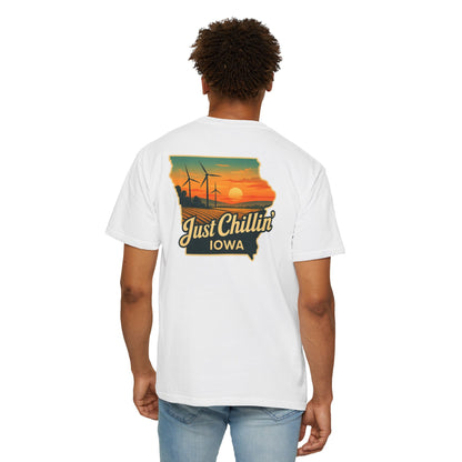 Garment Dyed T-Shirt - Unisex Cotton Tee With Unique Color Texture & Relaxed Fit