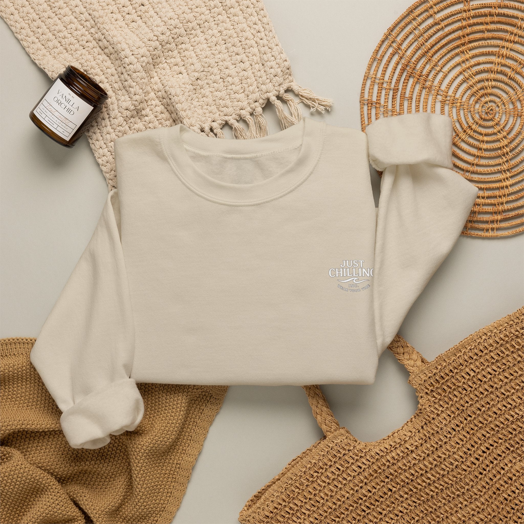 Collect Moments Not Things Crewneck Sweatshirt — Inspirational Graphic Sweatshirt