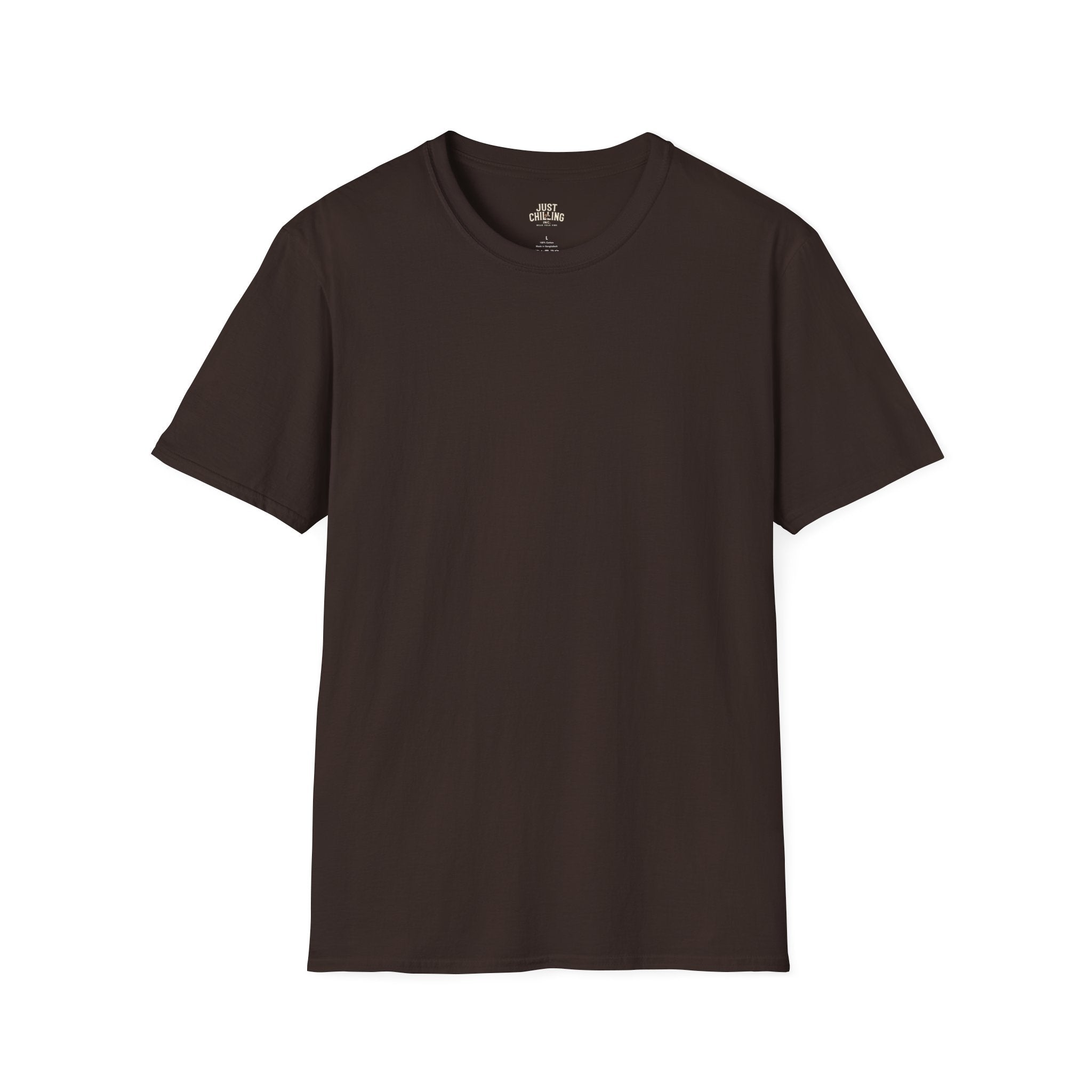 Classic Black Crewneck T-Shirt — Minimal Everyday Tee (Just Chilling)