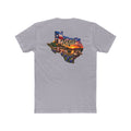 Camiseta del Mapa del Estado de Texas — Gráfico de Atardecer Escénico y Bandera