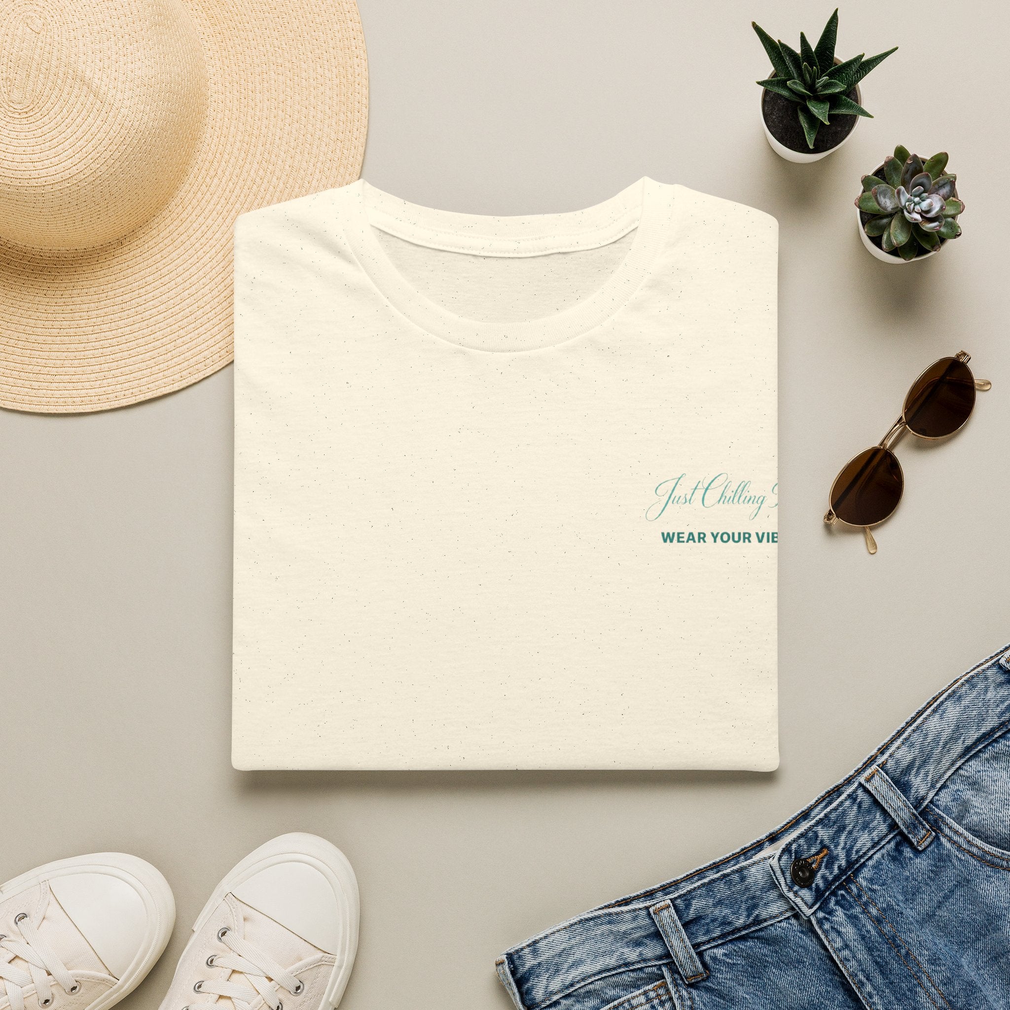 Just Keep Going T-Shirt – Minimal Inspirational "Wear Your Vibe" Chest Tee