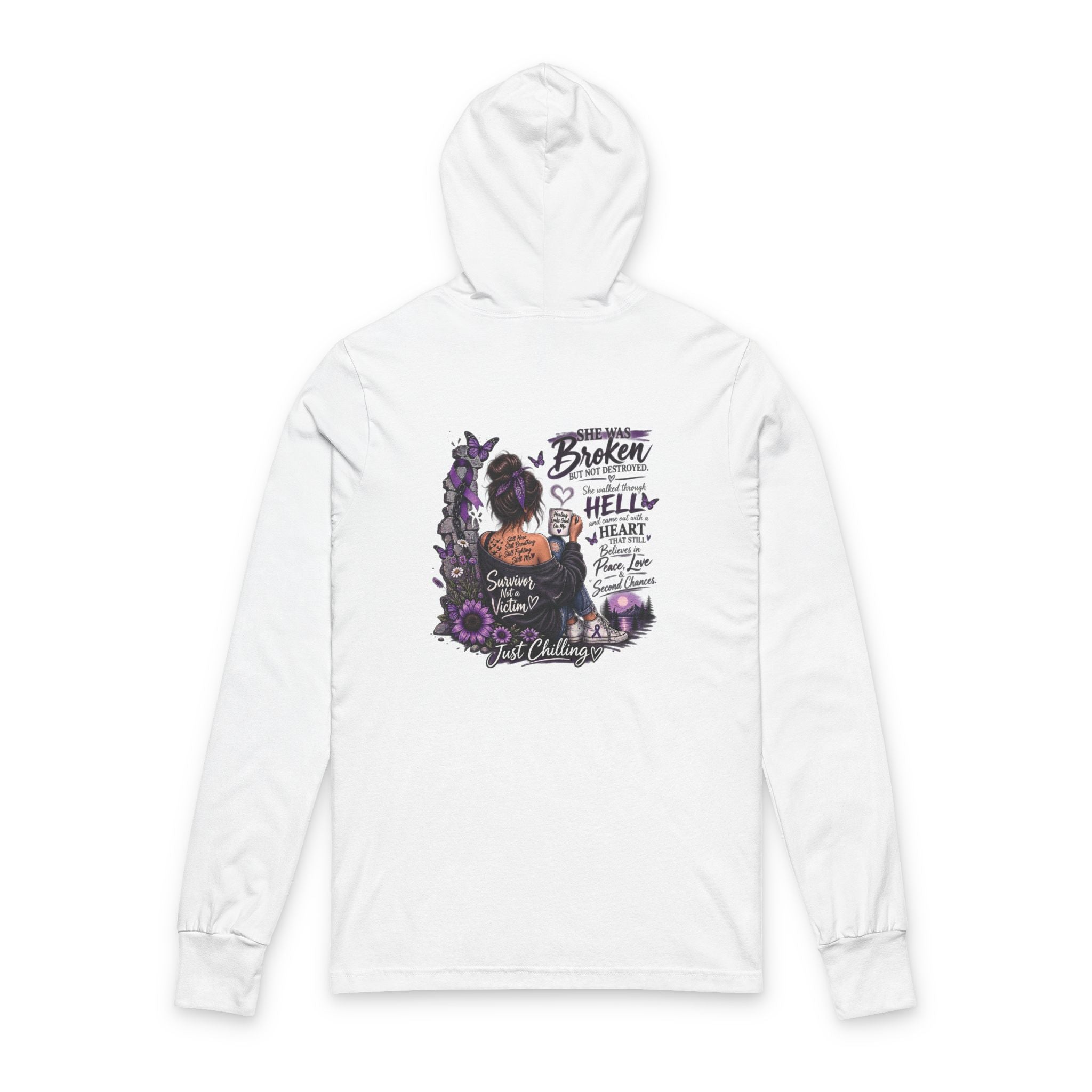 Sudadera con capucha "Mariposa del Empoderamiento" – Camiseta de manga larga unisex con diseño motivacional