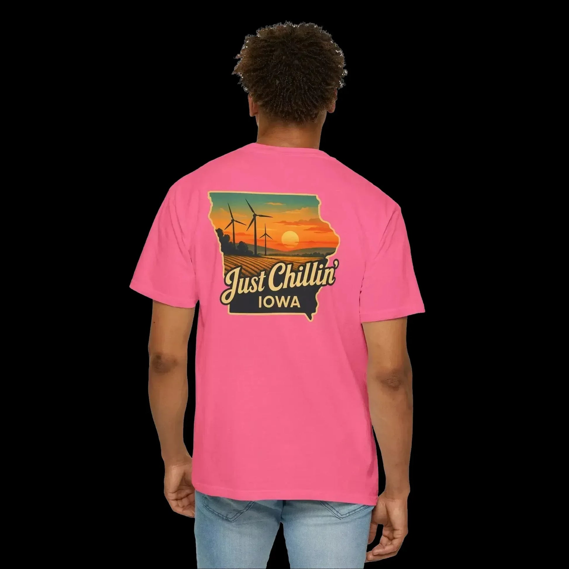 Garment Dyed T-Shirt - Unisex Cotton Tee With Unique Color Texture & Relaxed Fit - Just Chilling Inc.