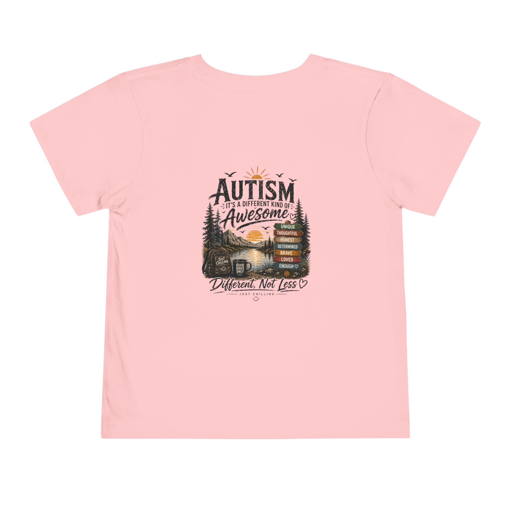 Toddler Tee — "Autism is Awesome" Campfire Adventure Kids Shirt