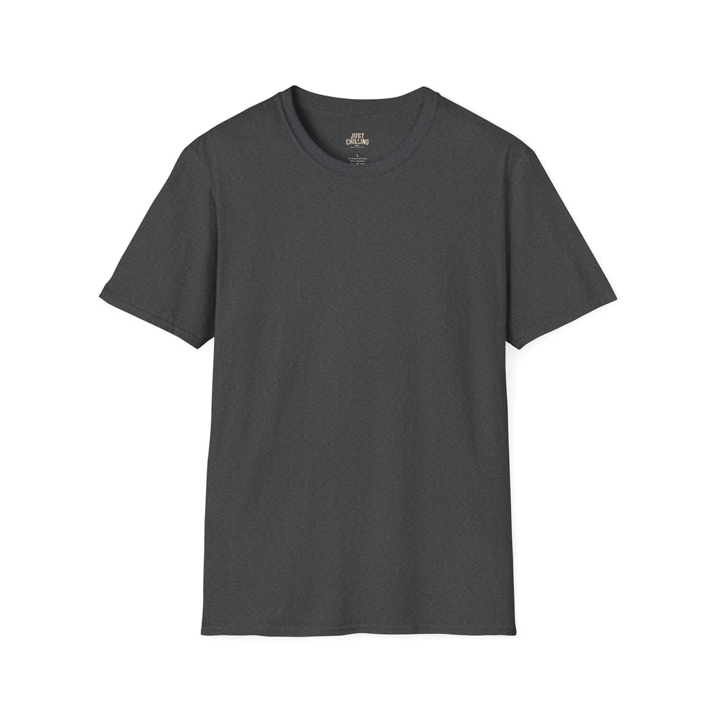 Classic Black Crewneck T-Shirt — Minimal Everyday Tee (Just Chilling)