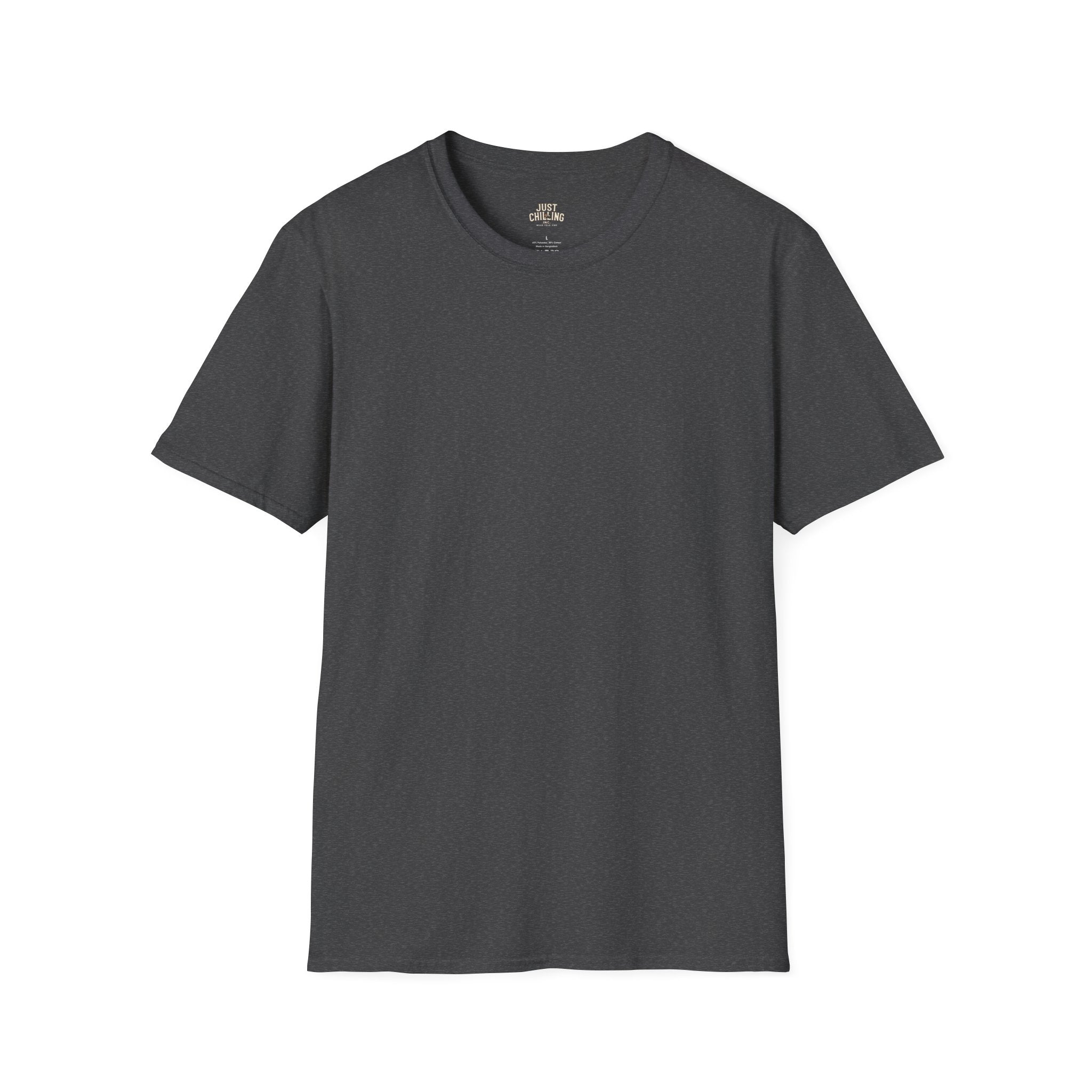 Classic Black Crewneck T-Shirt — Minimal Everyday Tee (Just Chilling)