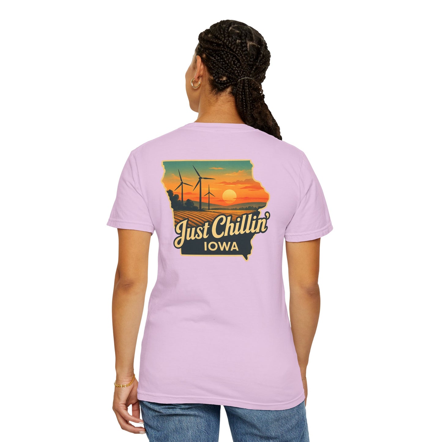 Garment Dyed T-Shirt - Unisex Cotton Tee With Unique Color Texture & Relaxed Fit