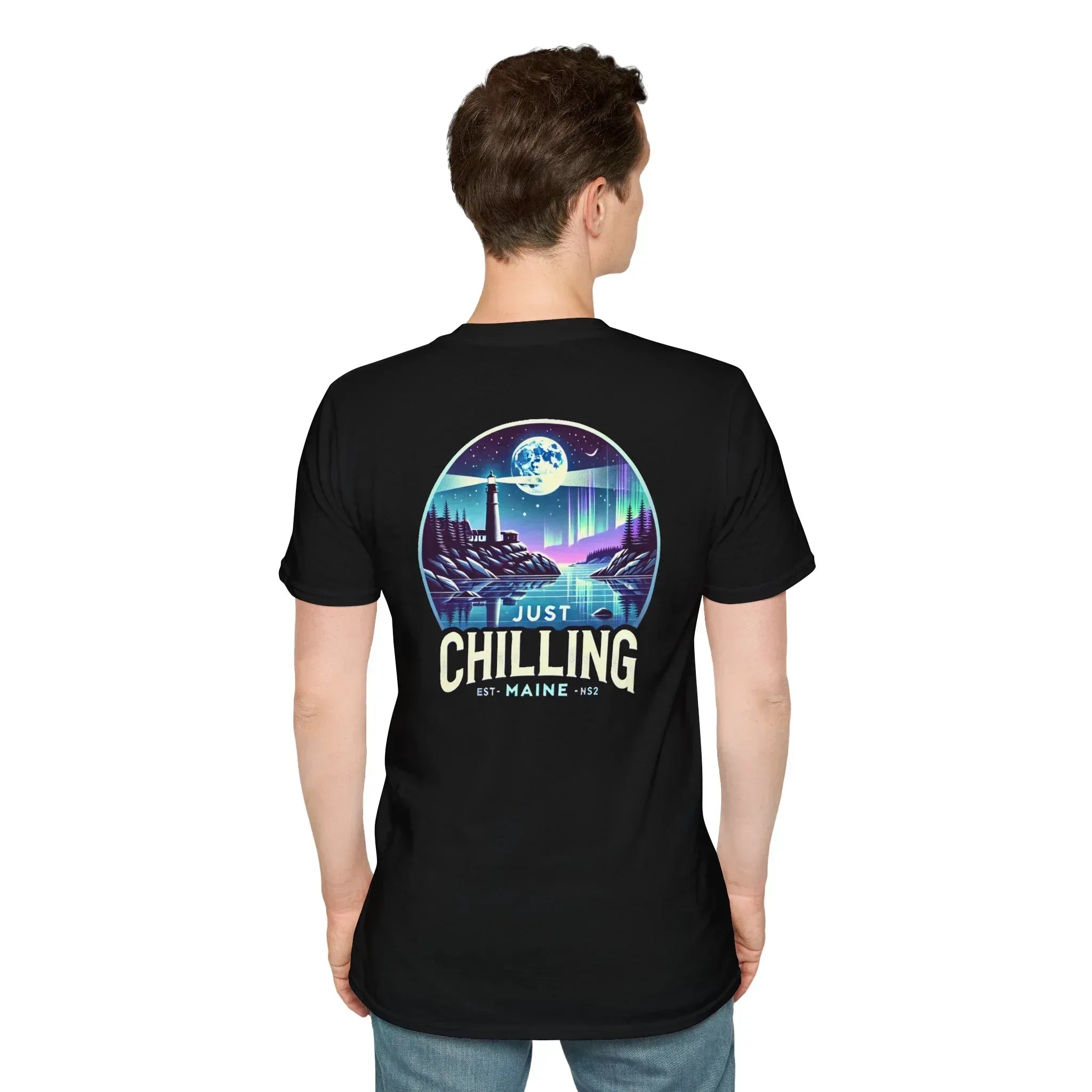 Just Chilling Scenic Tee – Coastal Escape- Maine Edition - Just Chilling Inc.