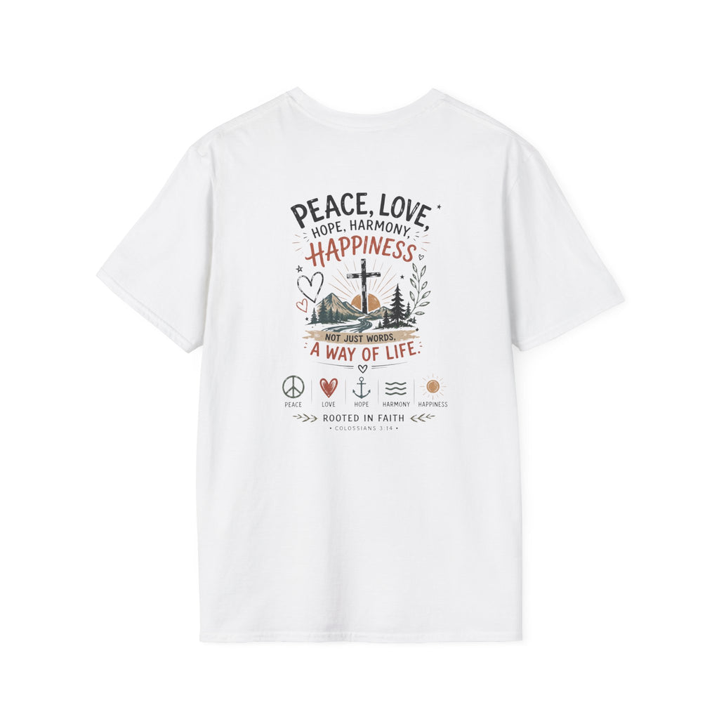 Just Chilling T-Shirt - Peace Love Happiness Tee