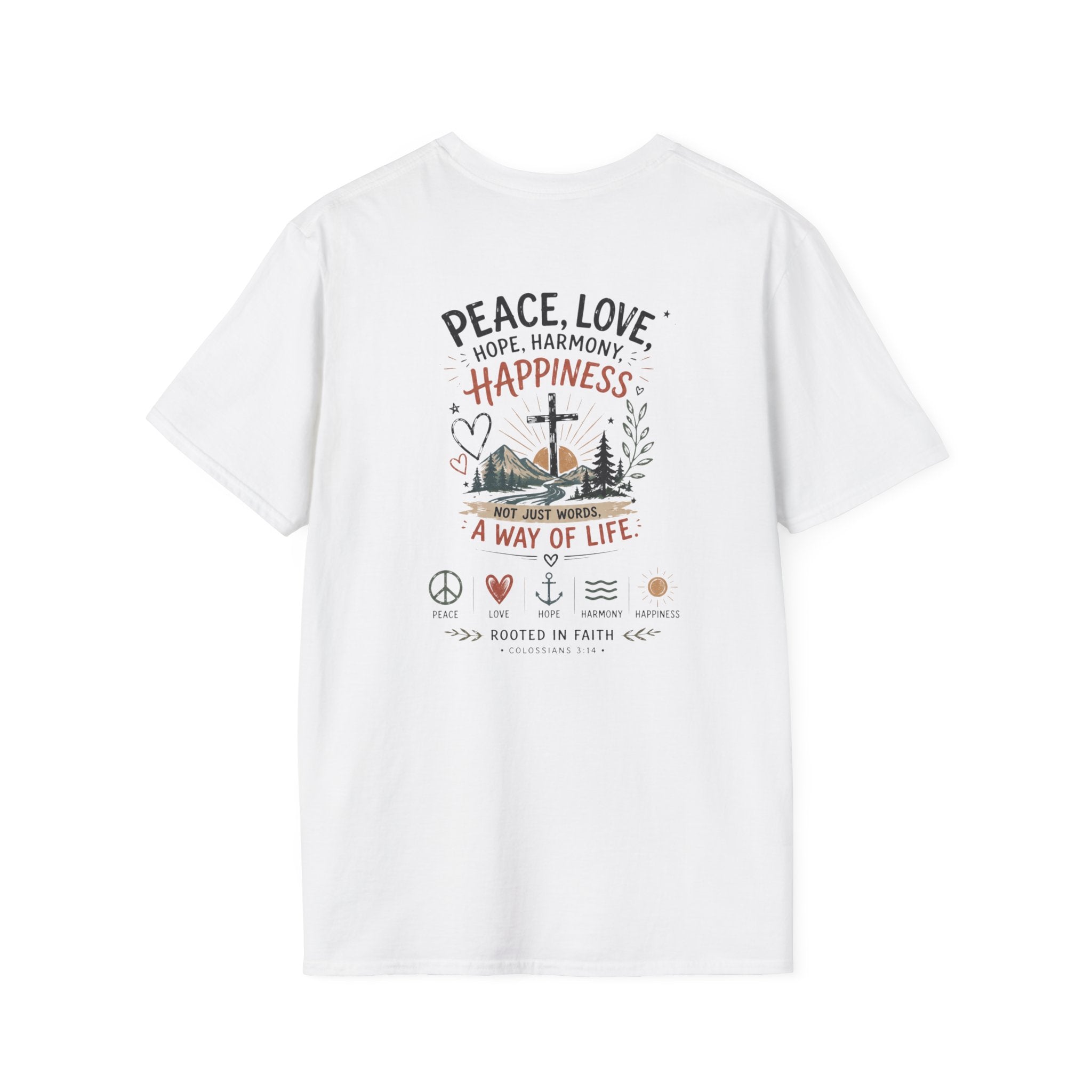 Just Chilling T-Shirt - Peace Love Happiness Tee