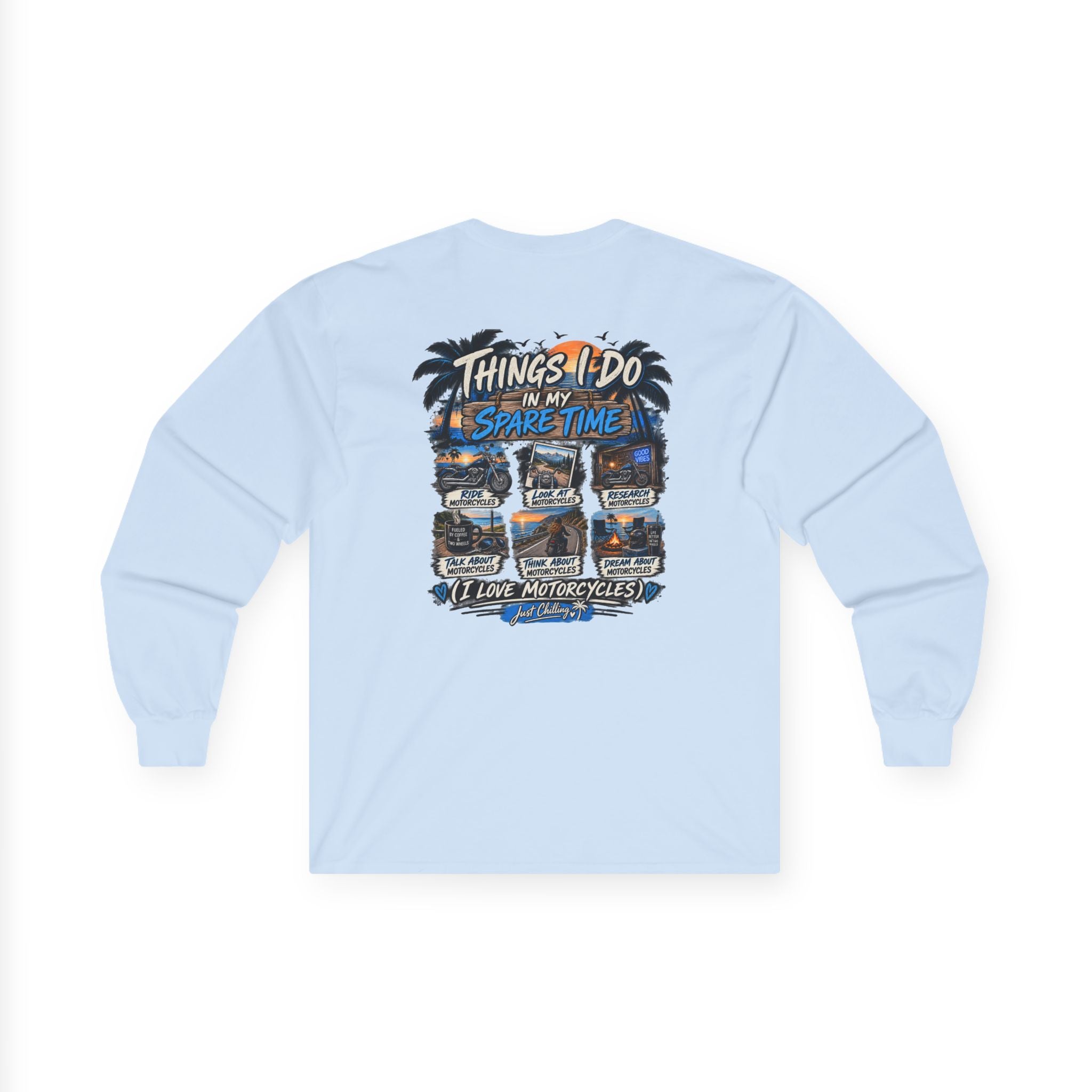 Things I Do In My Spare Time - Motorcycle lover Long Sleeve Tee