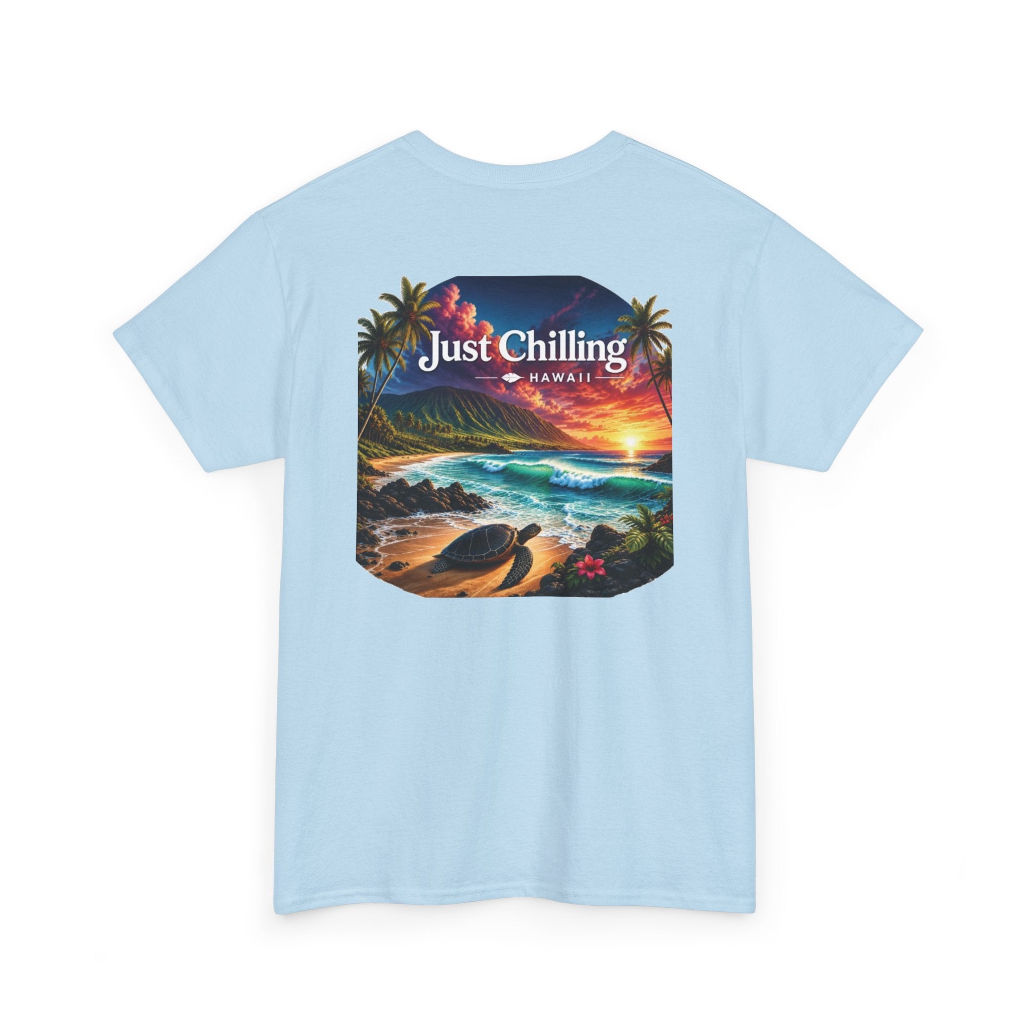 Just Chilling Hawaii Tee — Tropical Sunset Beach T-Shirt