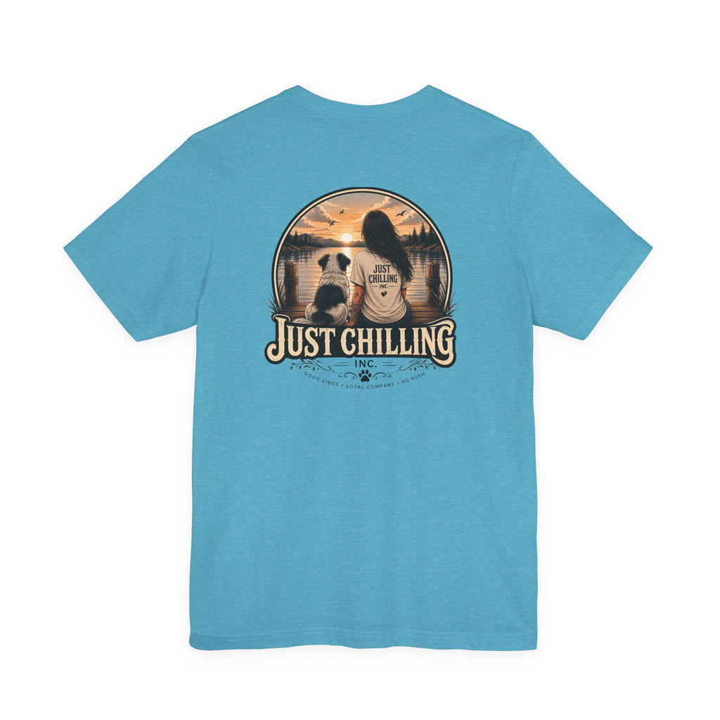Jersey Short Sleeve Tee – Unisex Cotton Crew Neck Girl Dog Shirt