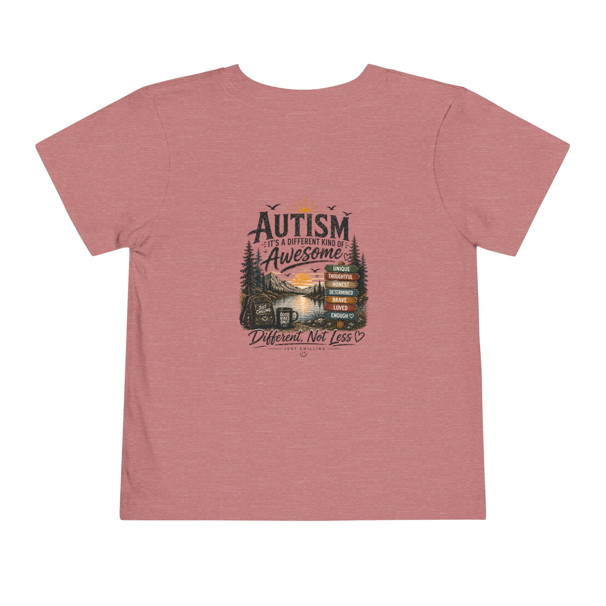 Toddler Tee — "Autism is Awesome" Campfire Adventure Kids Shirt