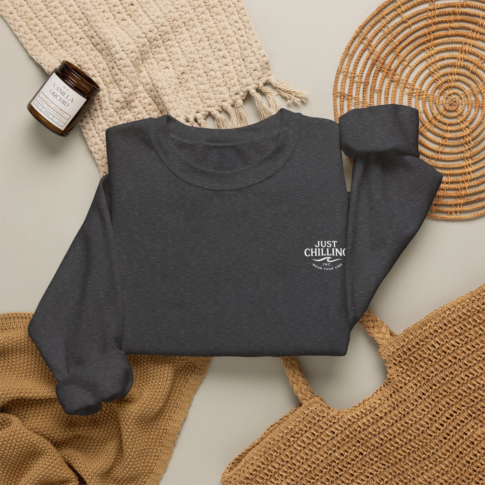 Collect Moments Not Things Crewneck Sweatshirt — Inspirational Graphic Sweatshirt
