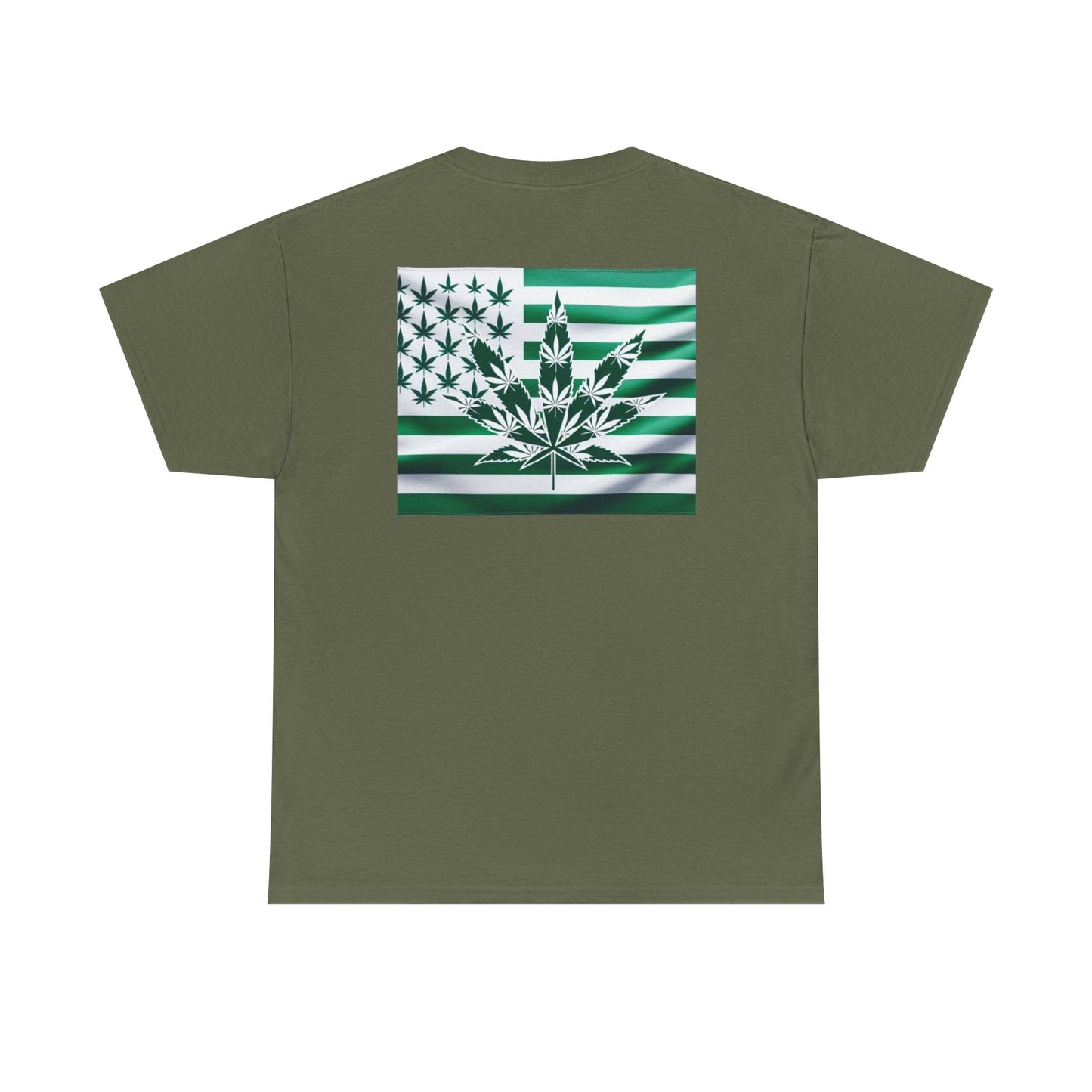 Unisex Heavy Cotton Tee cannabis all-star and flag tee