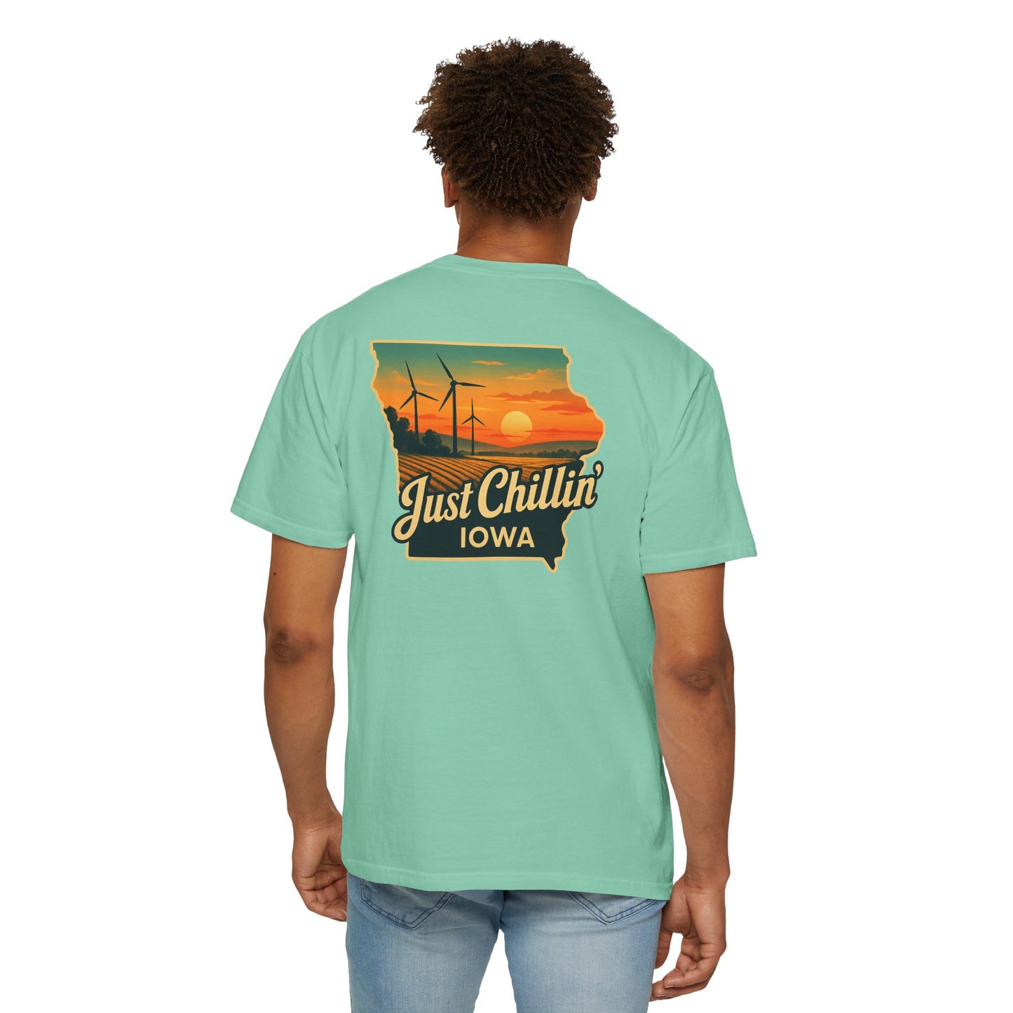 Garment Dyed T-Shirt - Unisex Cotton Tee With Unique Color Texture & Relaxed Fit