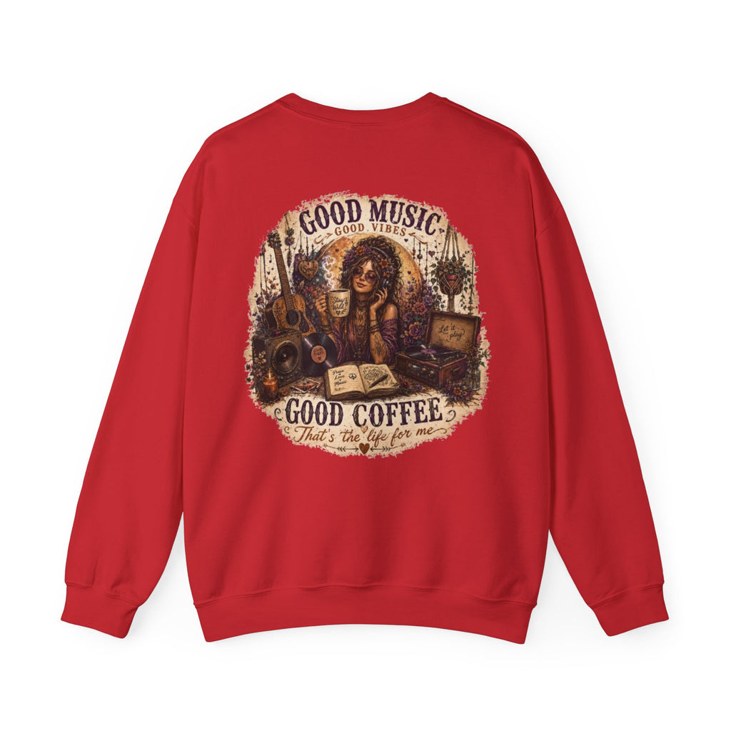 Music is Happiness Lightweight Crewneck Sweatshirt