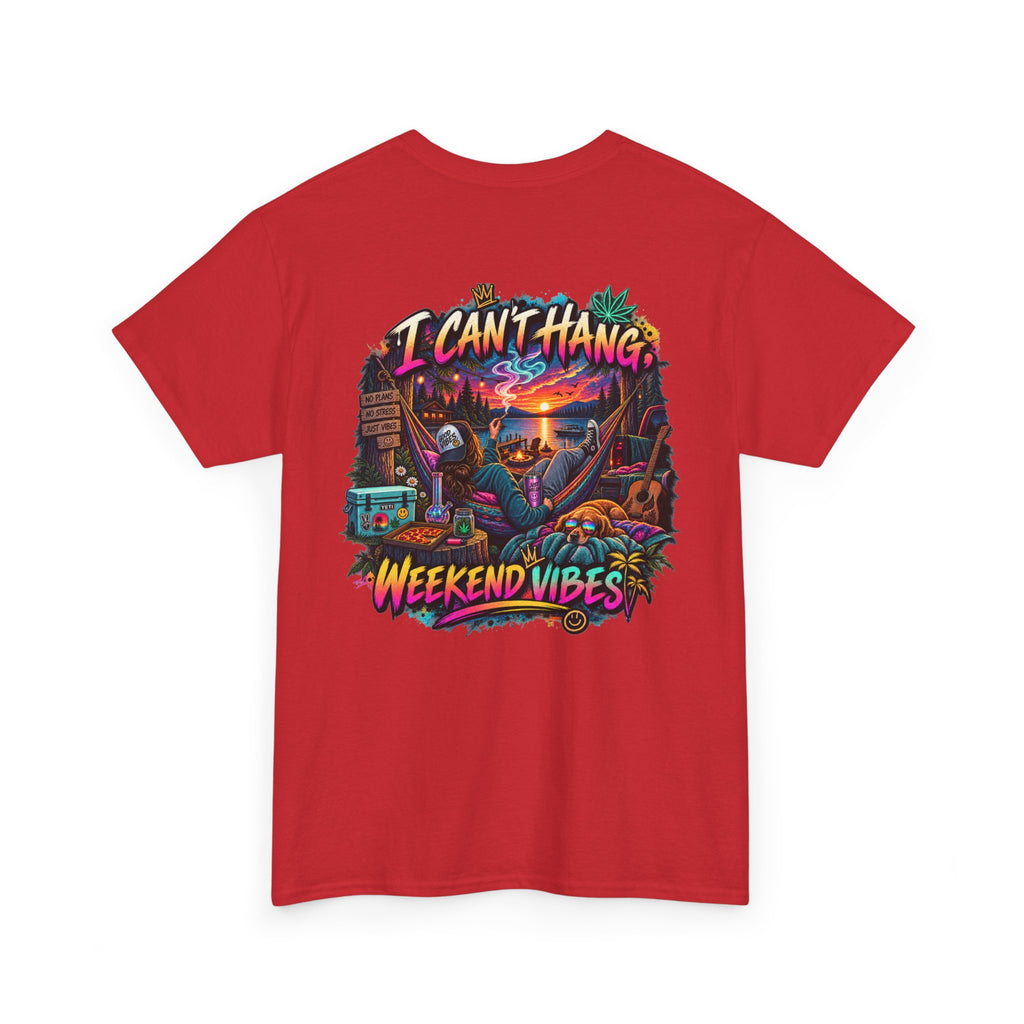 Beach Sunset Tee — "I Can't Hang" Weekend Vibes Graphic T-Shirt