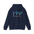 Faith Hope Love Hoodie – Christian Cross Heartbeat Pullover