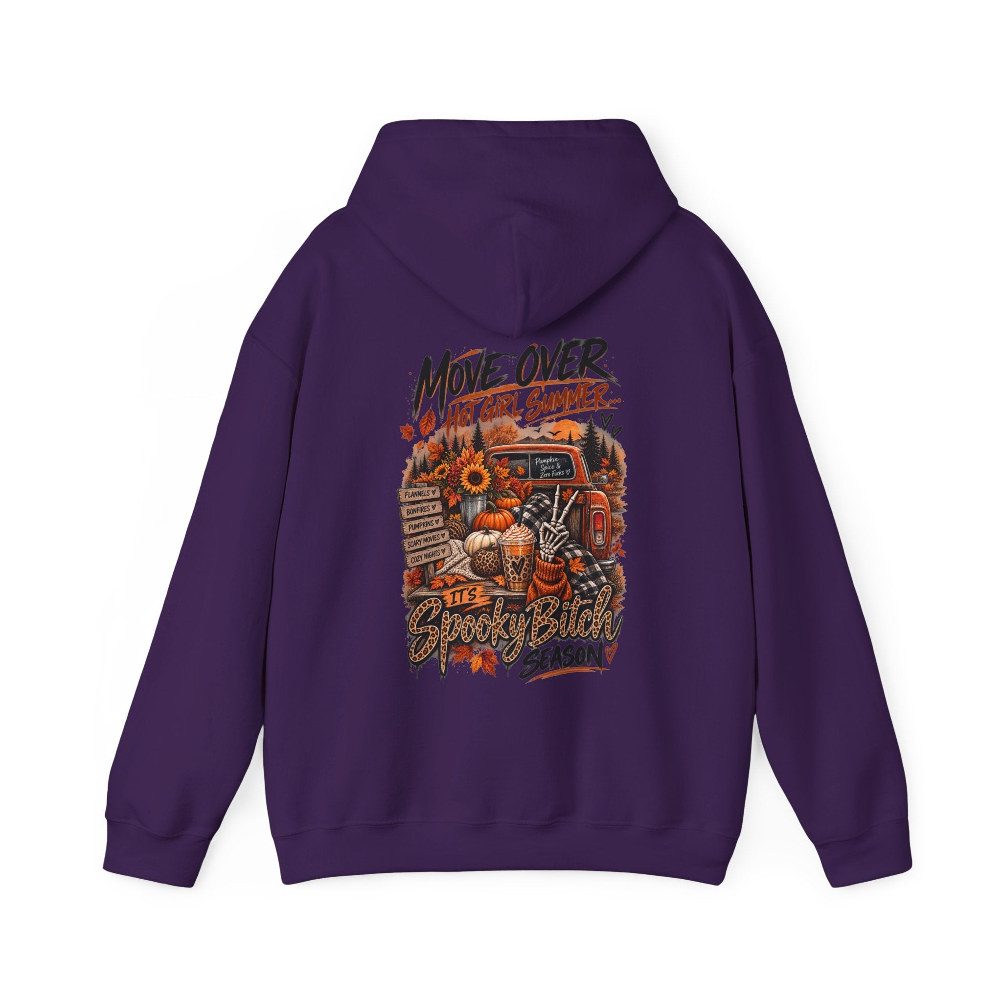 Halloween Truck Hoodie — "Move Over" Fall Pumpkin Harvest Sweatshirt
