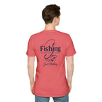 Fishing Addiction Unisex T-Shirt, Casual Wear, Outdoor Shirt, Gift for Fishermen, Summer Tee, Fishing Enthusiast Apparel - Just Chilling Inc.