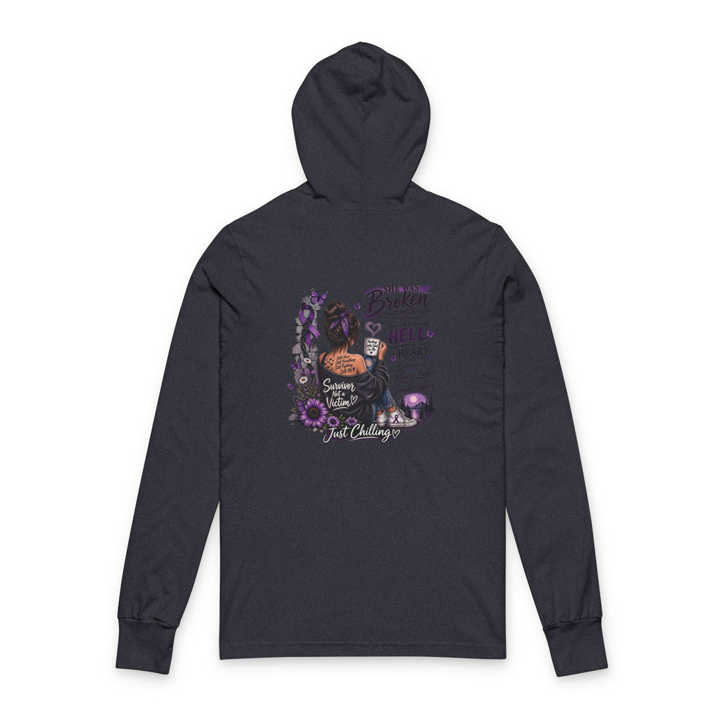 Sudadera con capucha "Mariposa del Empoderamiento" – Camiseta de manga larga unisex con diseño motivacional