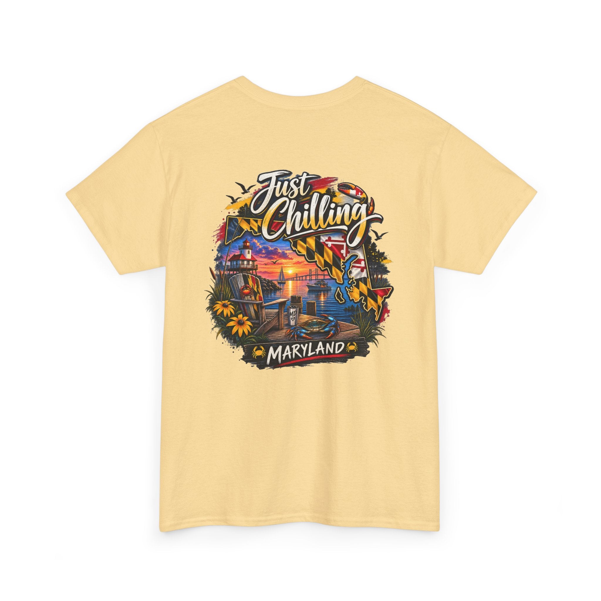 Maryland State Vibes T-Shirt — Baltimore MD Flag Inspired Tee