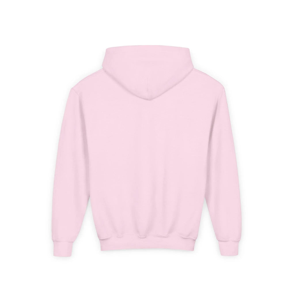 Youth Hooded Sweatshirt - Soft Cotton Polyester Hoodie with Kangaroo Pocket - Just Chilling Inc.