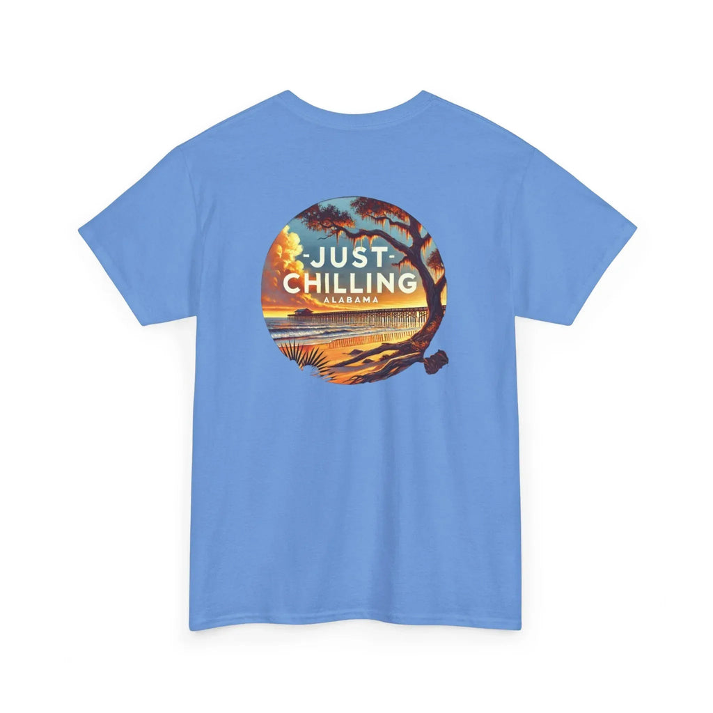 Garment Dyed Tee – Unisex Cotton Shirt With Alabama Outdoors Design - Just Chilling Inc.