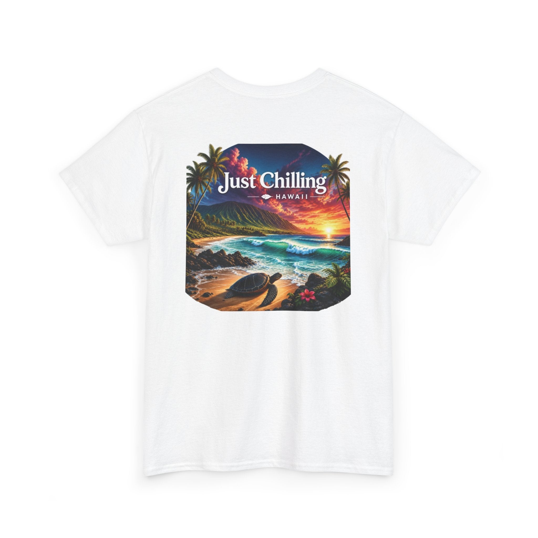 Just Chilling Hawaii Tee — Tropical Sunset Beach T-Shirt