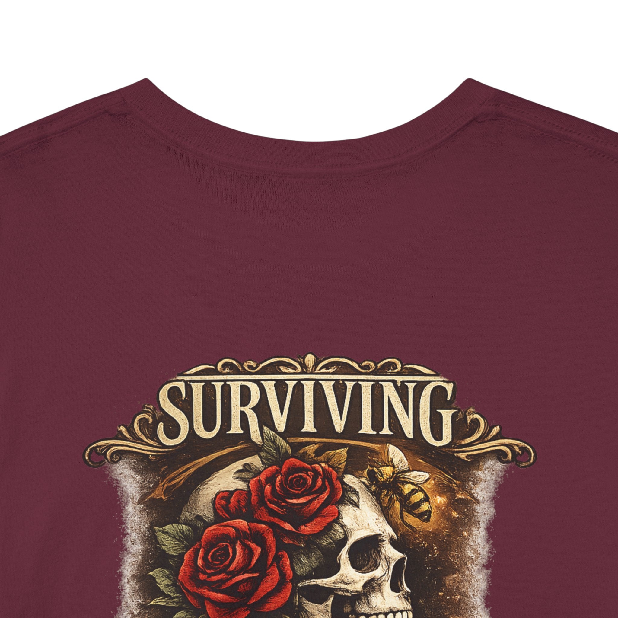 Just Chilling Out, Surviving Out of Spite Tee — Women's Relaxed Vibe Graphic T-Shirt