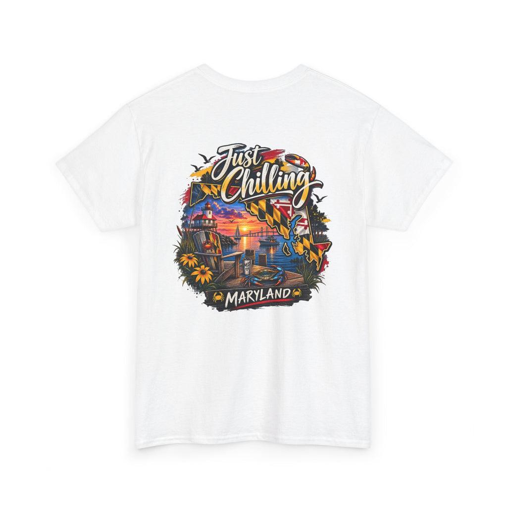 Maryland State Vibes T-Shirt — Baltimore MD Flag Inspired Tee