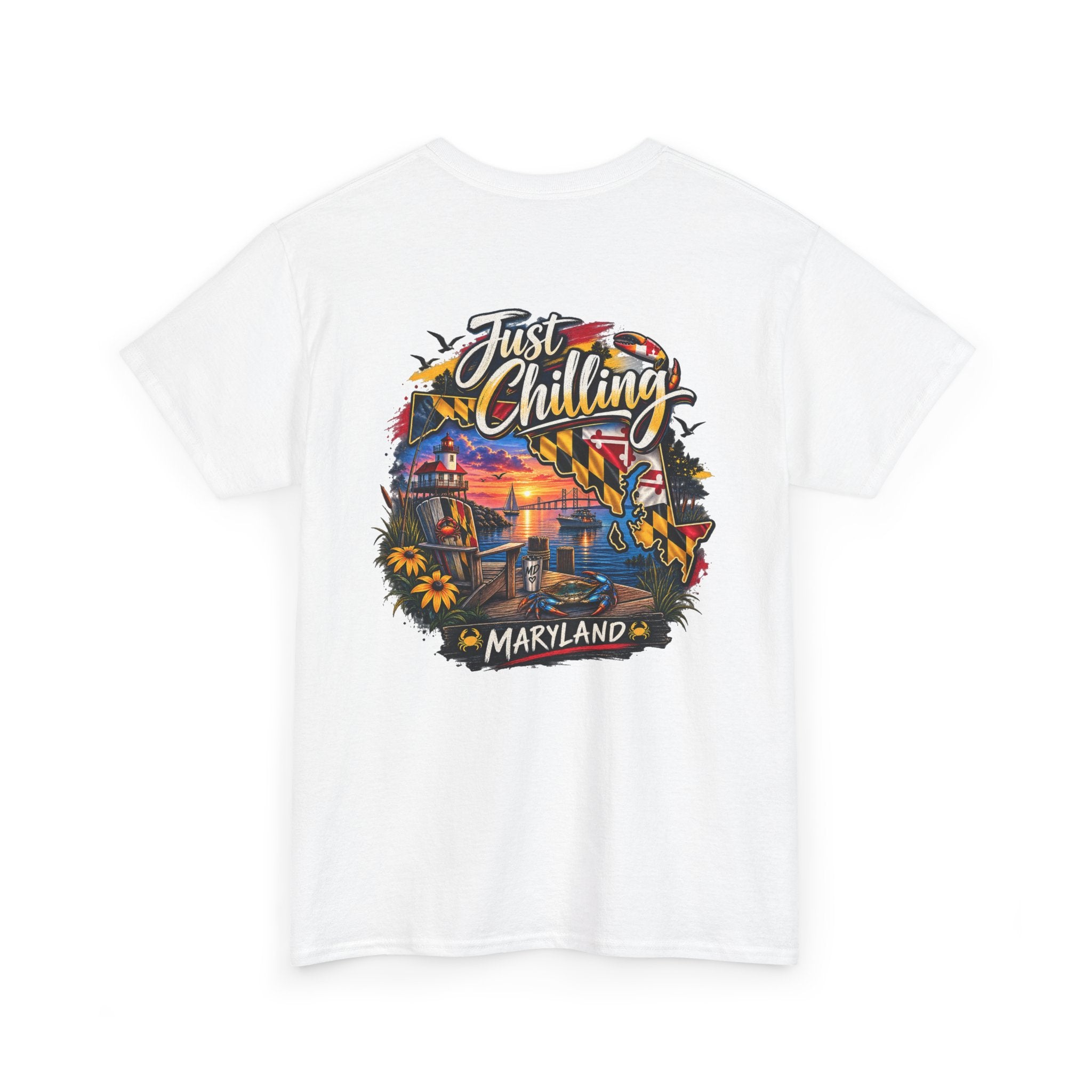 Maryland State Vibes T-Shirt — Baltimore MD Flag Inspired Tee
