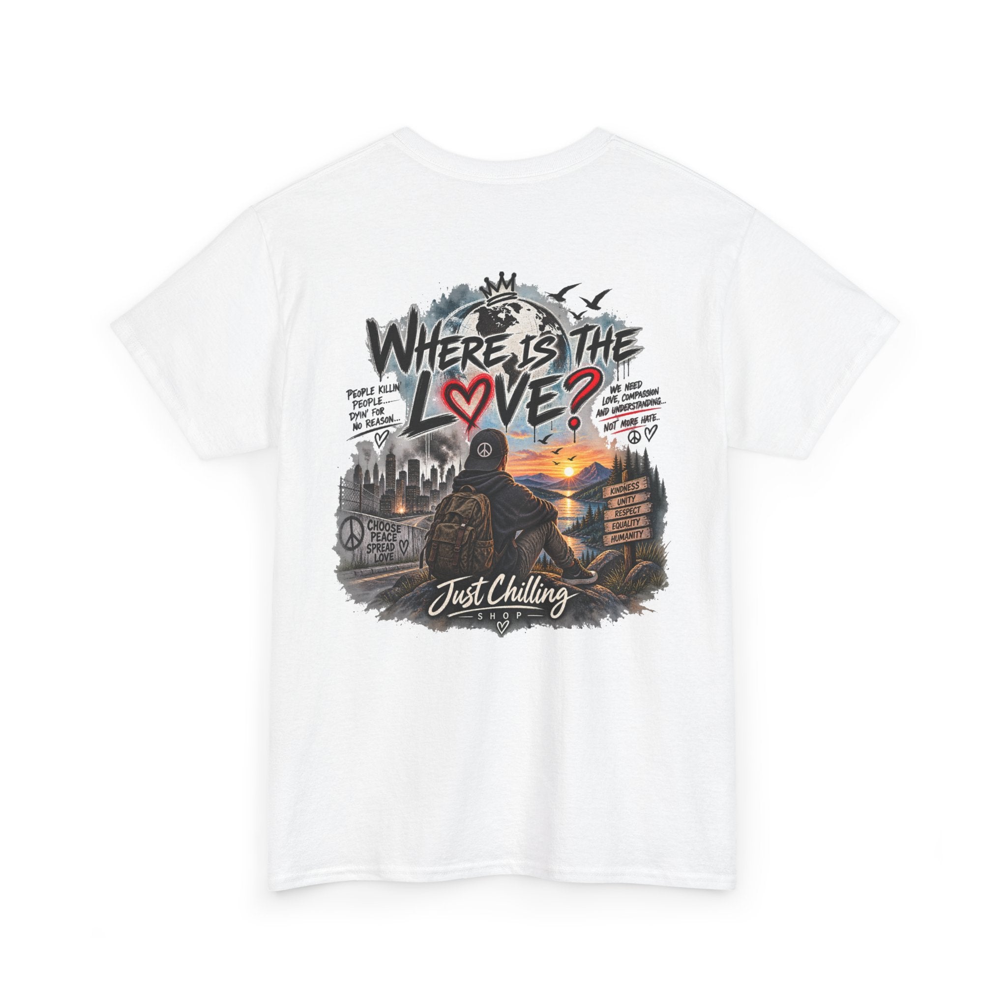 Where’s the Love? Peace & Unity Unisex Graphic Tee