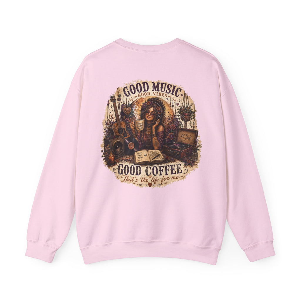 Music is Happiness Lightweight Crewneck Sweatshirt