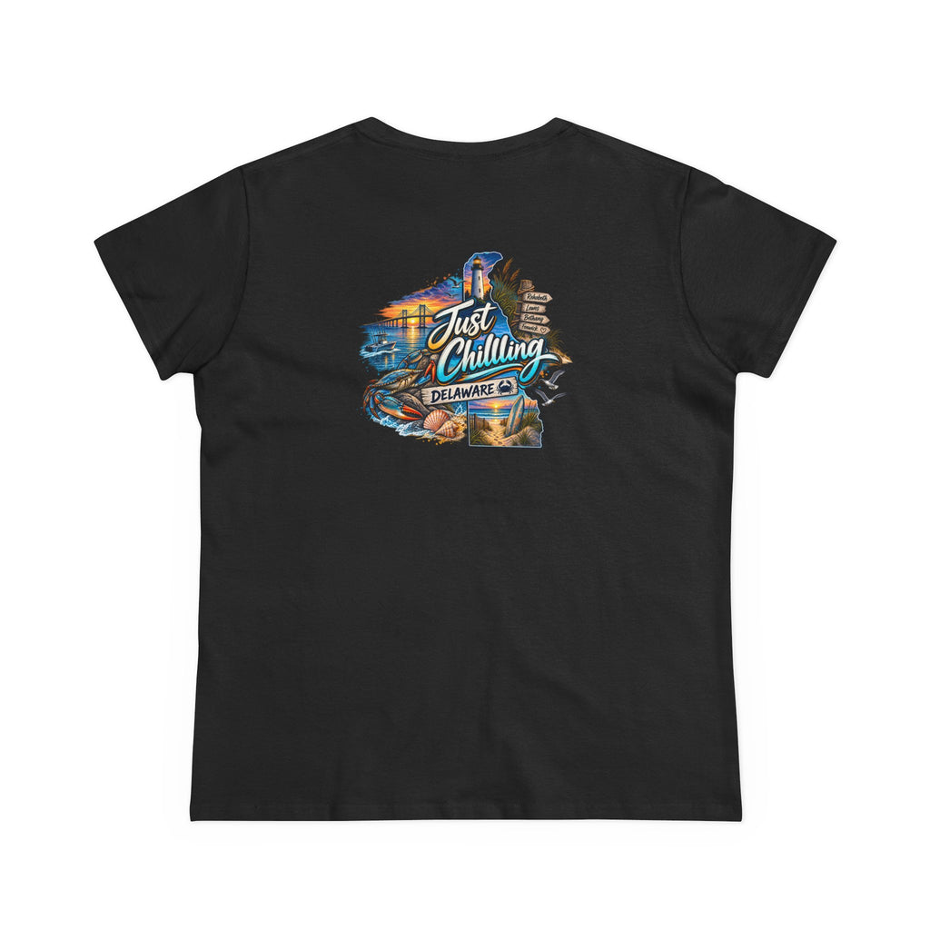 Delaware Just Chilling Tee, Summer Vibes Shirt, Beach Lover Gift, Casual Comfort Top, Vacation Outfit Essential, Fun Graphic T-Shirt