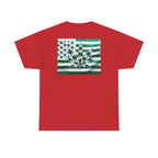 Unisex Heavy Cotton Tee cannabis all-star and flag tee - Just Chilling Inc.