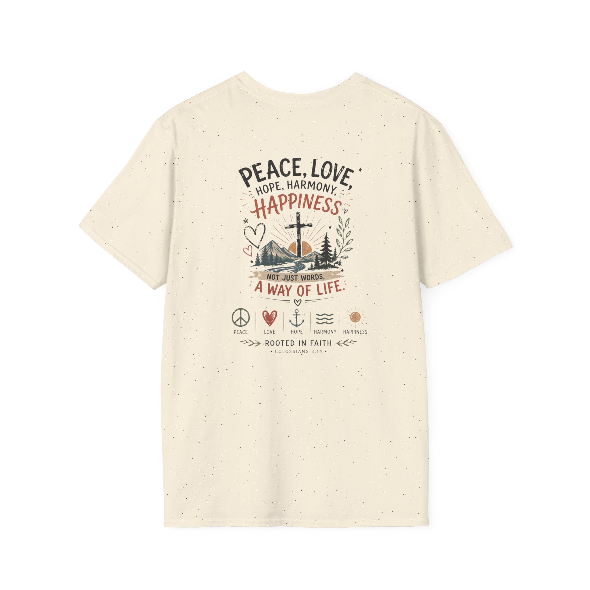 Just Chilling T-Shirt - Peace Love Happiness Tee