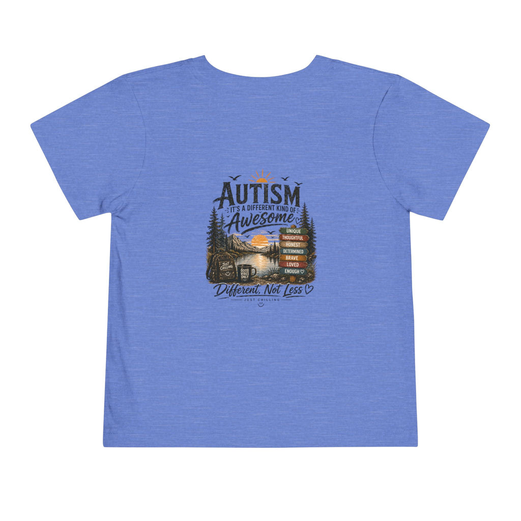 Toddler Tee — "Autism is Awesome" Campfire Adventure Kids Shirt