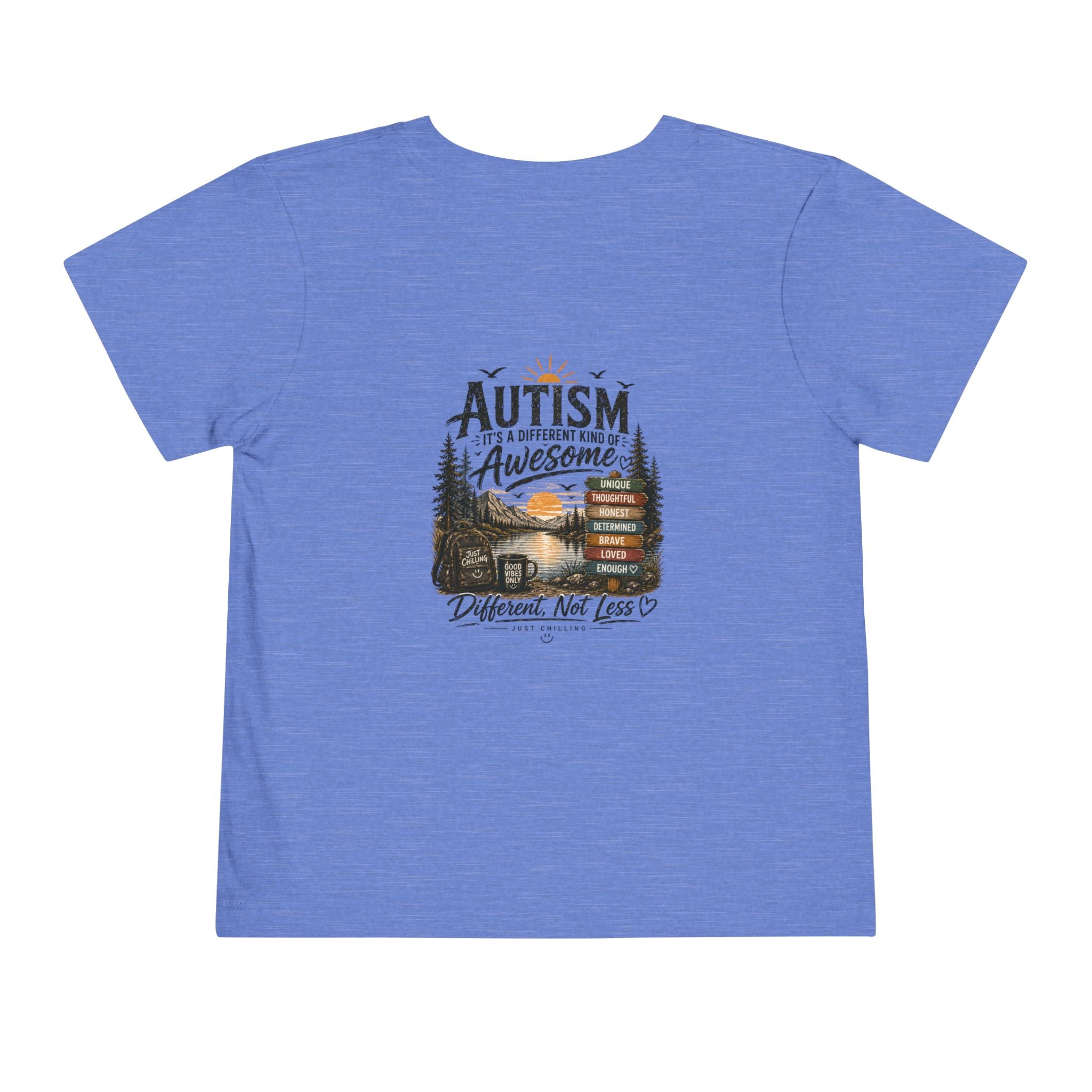 Toddler Tee — "Autism is Awesome" Campfire Adventure Kids Shirt