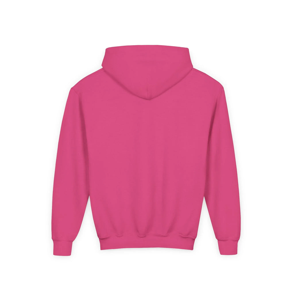 Youth Hooded Sweatshirt - Soft Cotton Polyester Hoodie with Kangaroo Pocket - Just Chilling Inc.