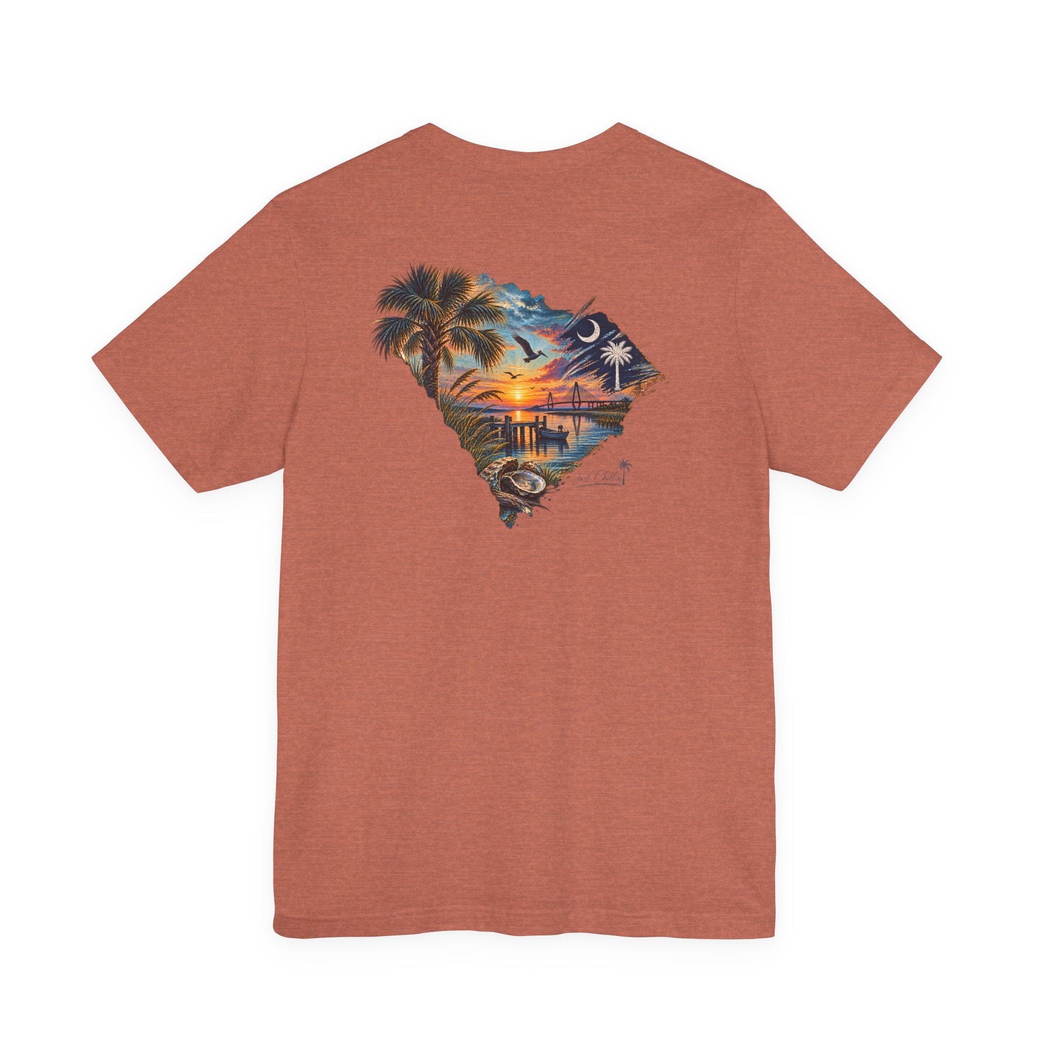 South Carolina Sunset Beach T-Shirt — Coastal Palmetto State Graphic Tee