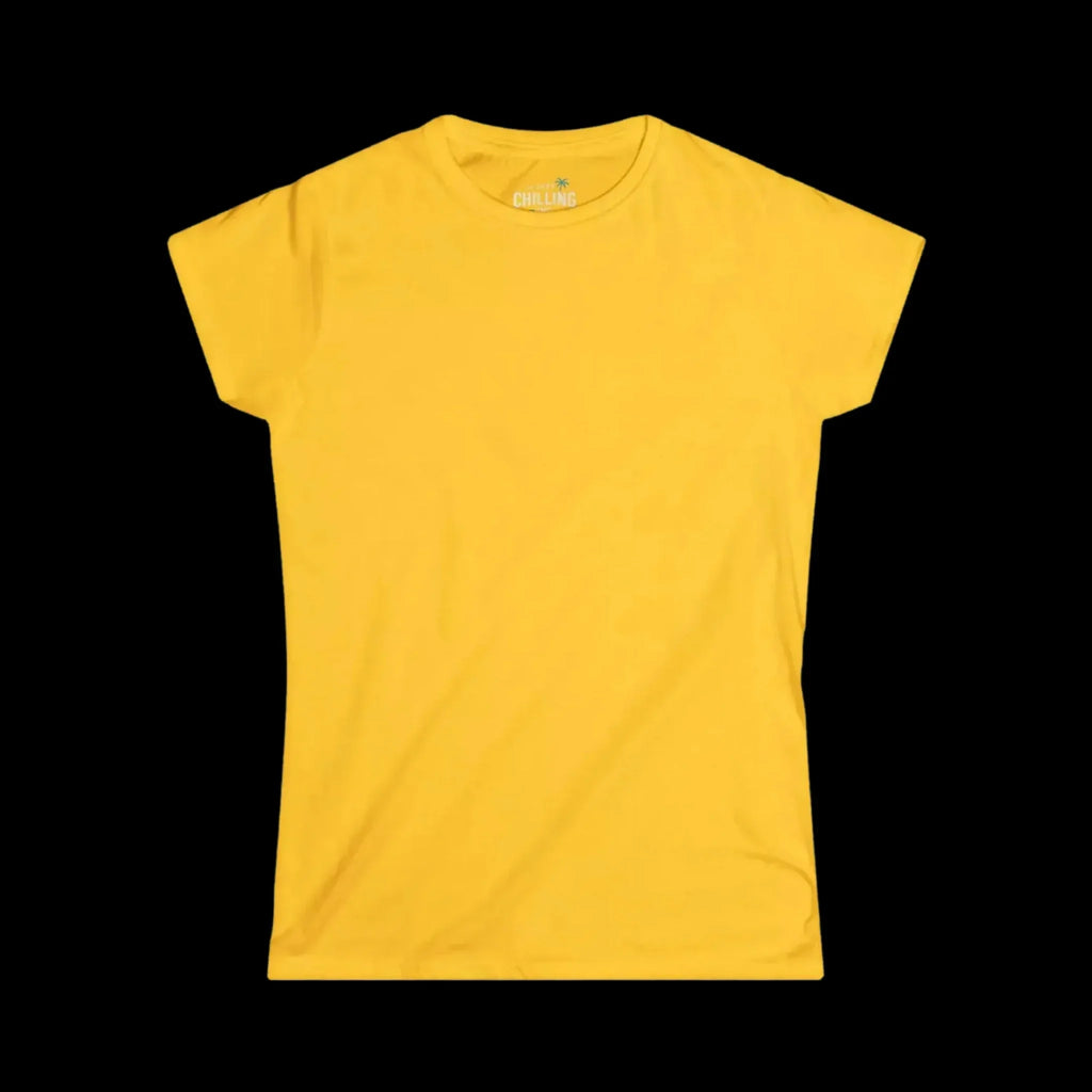 Women's Softstyle Tee - Comfortable Cotton Shirt With Stoner Vibes & Unique Graphic - Just Chilling Inc.